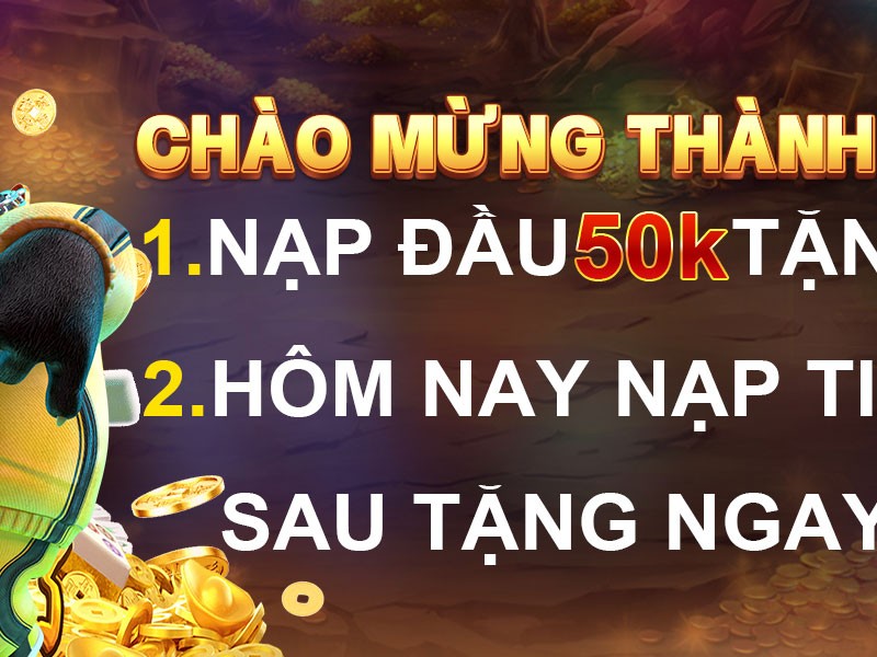 Hình ảnh tiền thưởng chào mừng với các đồng tiền vàng và biểu tượng chiến thắng.