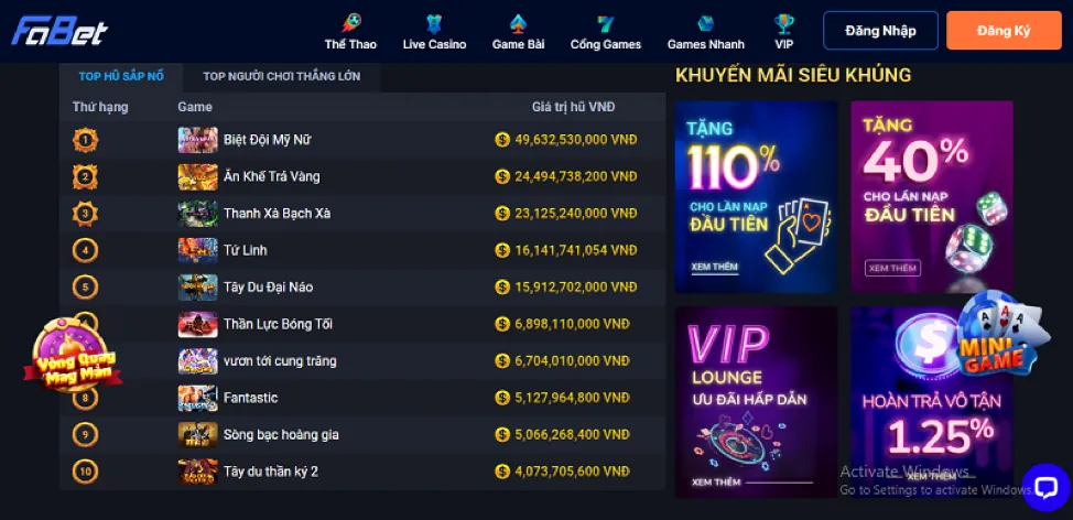Ưu đãi đăng ký 188k tại đá gà casino
